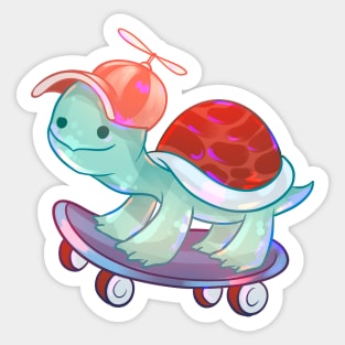 Hipster Turtle Sticker